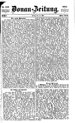 Donau-Zeitung Freitag 19. Mai 1871