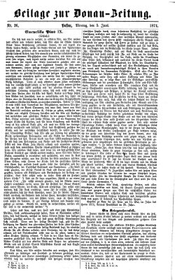 Donau-Zeitung Montag 5. Juni 1871