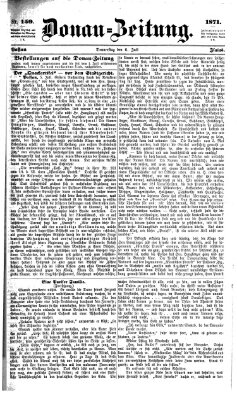 Donau-Zeitung Donnerstag 6. Juli 1871