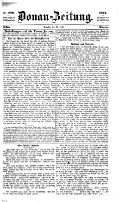 Donau-Zeitung Samstag 29. Juli 1871