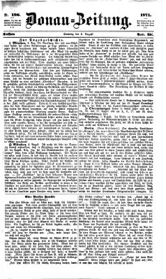 Donau-Zeitung Sonntag 6. August 1871