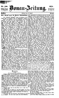 Donau-Zeitung Freitag 18. August 1871