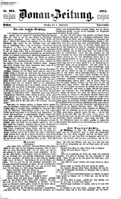 Donau-Zeitung Dienstag 5. September 1871