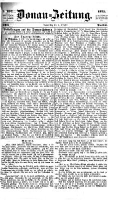 Donau-Zeitung Donnerstag 5. Oktober 1871