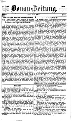 Donau-Zeitung Freitag 6. Oktober 1871