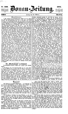 Donau-Zeitung Freitag 20. Oktober 1871