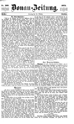 Donau-Zeitung Sonntag 22. Oktober 1871
