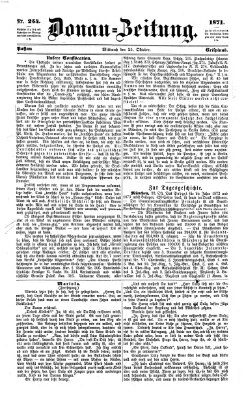 Donau-Zeitung Mittwoch 25. Oktober 1871