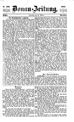 Donau-Zeitung Donnerstag 26. Oktober 1871