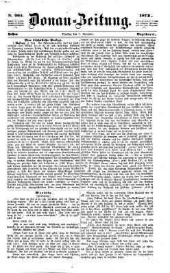 Donau-Zeitung Dienstag 7. November 1871