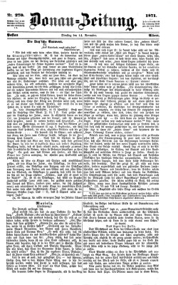 Donau-Zeitung Dienstag 14. November 1871