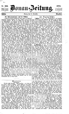 Donau-Zeitung Montag 27. November 1871