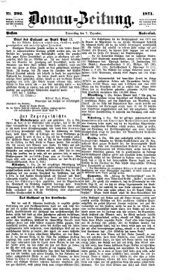 Donau-Zeitung Donnerstag 7. Dezember 1871