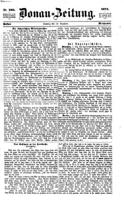 Donau-Zeitung Sonntag 10. Dezember 1871