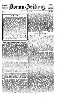 Donau-Zeitung Samstag 16. Dezember 1871
