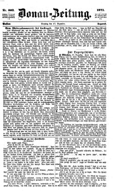 Donau-Zeitung Sonntag 17. Dezember 1871