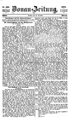 Donau-Zeitung Samstag 23. Dezember 1871