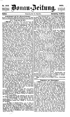 Donau-Zeitung Donnerstag 28. Dezember 1871