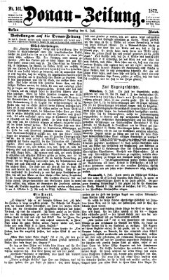 Donau-Zeitung Samstag 6. Juli 1872