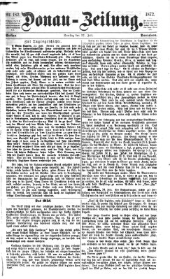 Donau-Zeitung Samstag 27. Juli 1872