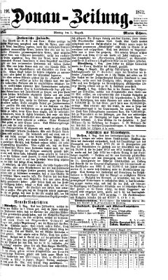 Donau-Zeitung Montag 5. August 1872