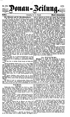 Donau-Zeitung Donnerstag 15. August 1872