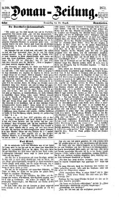 Donau-Zeitung Donnerstag 22. August 1872