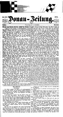 Donau-Zeitung Donnerstag 5. September 1872