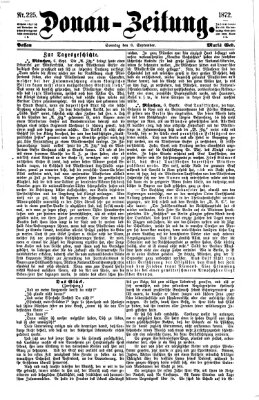 Donau-Zeitung Sonntag 8. September 1872