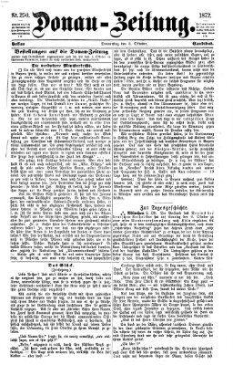 Donau-Zeitung Donnerstag 3. Oktober 1872