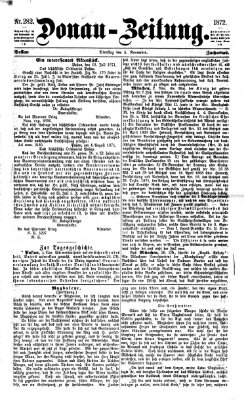 Donau-Zeitung Dienstag 5. November 1872