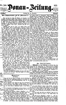 Donau-Zeitung Dienstag 26. November 1872