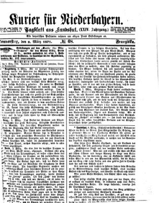 Kurier für Niederbayern Donnerstag 9. März 1871