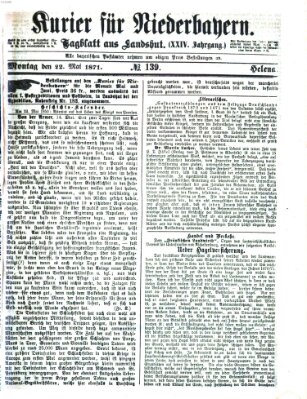 Kurier für Niederbayern Montag 22. Mai 1871