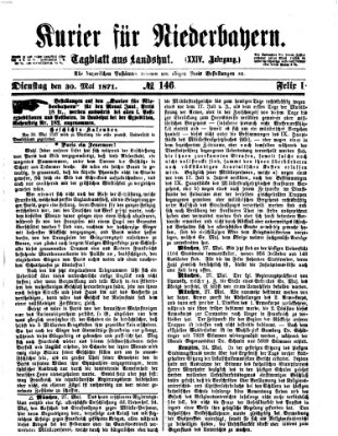 Kurier für Niederbayern Dienstag 30. Mai 1871