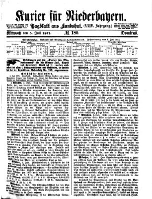 Kurier für Niederbayern Mittwoch 5. Juli 1871