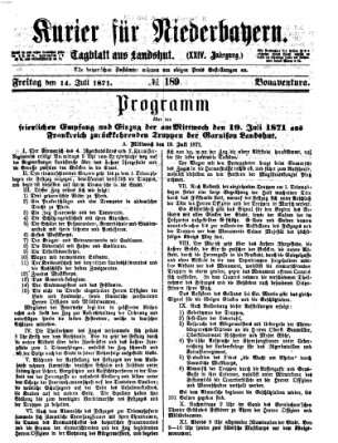 Kurier für Niederbayern Freitag 14. Juli 1871