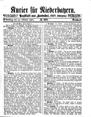 Kurier für Niederbayern Dienstag 24. Oktober 1871