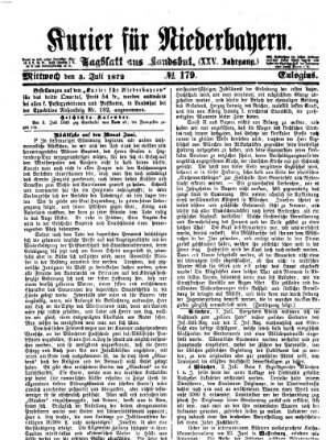 Kurier für Niederbayern Mittwoch 3. Juli 1872