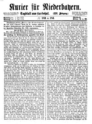 Kurier für Niederbayern Montag 8. Juli 1872