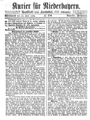 Kurier für Niederbayern Mittwoch 10. Juli 1872