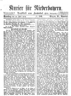 Kurier für Niederbayern Samstag 13. Juli 1872