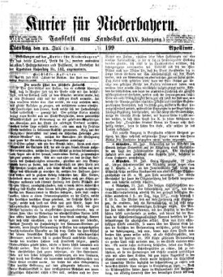 Kurier für Niederbayern Dienstag 23. Juli 1872