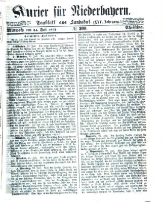 Kurier für Niederbayern Mittwoch 24. Juli 1872