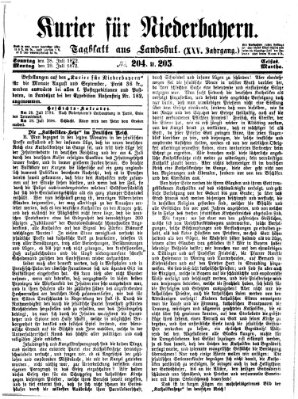 Kurier für Niederbayern Montag 29. Juli 1872