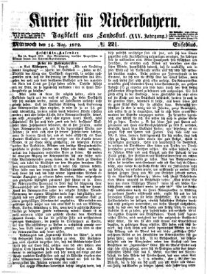 Kurier für Niederbayern Mittwoch 14. August 1872