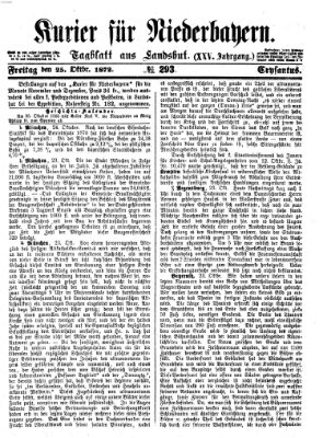 Kurier für Niederbayern Freitag 25. Oktober 1872