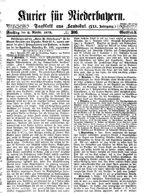 Kurier für Niederbayern Freitag 8. November 1872