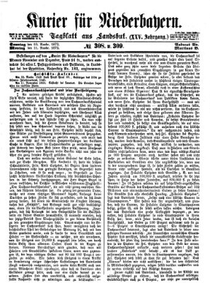 Kurier für Niederbayern Sonntag 10. November 1872