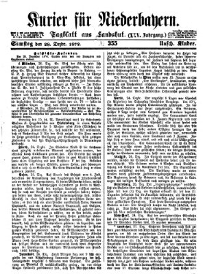 Kurier für Niederbayern Samstag 28. Dezember 1872